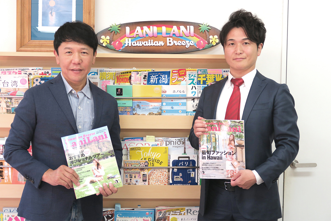 左:株式会社ピー・エム・エー・トライアングル 代表取締役 谷本 裕英 右:弊社取締役 鈴木 謙司